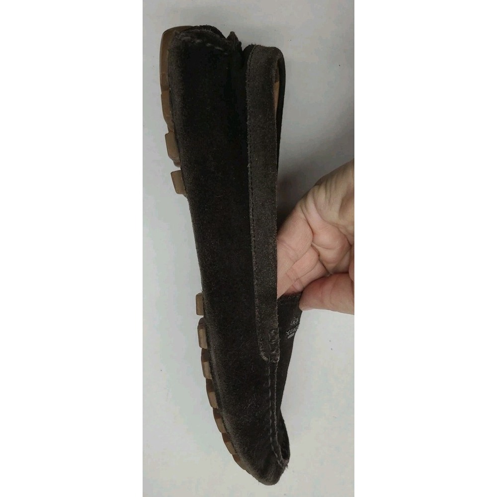 Coach Amber Brown Moccasins Coach New York Carriage Logo Size 7.5 B - Picture 7 of 11